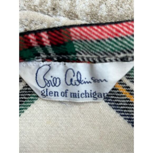 Vintage Bill Atkinson Glen of Michigan Plaid Patchwork Wool Maxi Skirt Size Smal - Picture 5 of 6